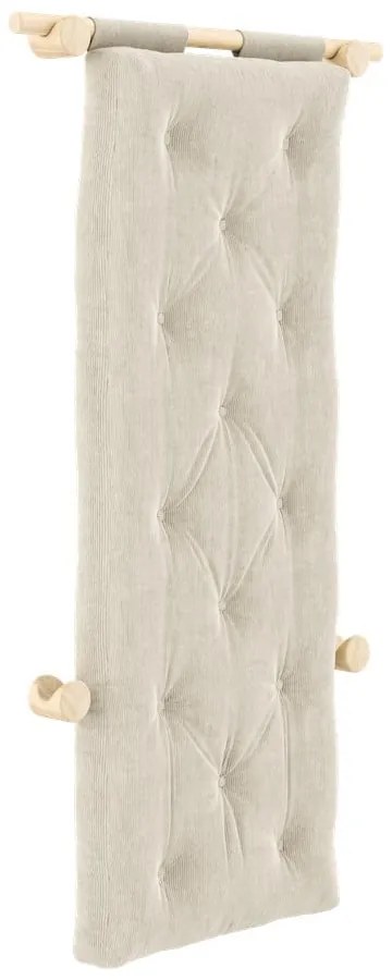 Krémszínű kordbársony fotel Hooked – Karup Design