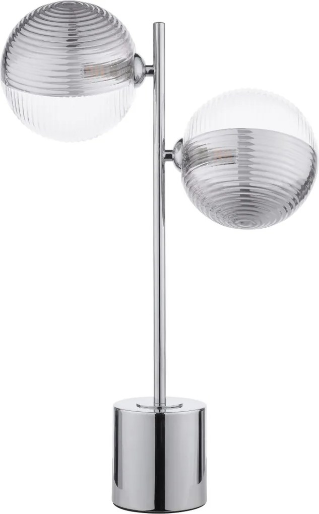 Dar Lighting modern asztali lámpa spiral csiszolt króm darspi4250-19