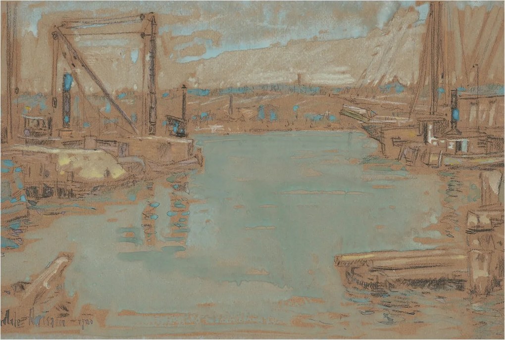 Fotótapéta Flizelin tapéta Hálószoba és Nappali Kikötő kilátás 104x70