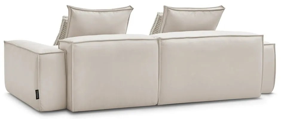 Bézs bőrutánzat sarokkanapé (variálható) Boheme – Bobochic Paris