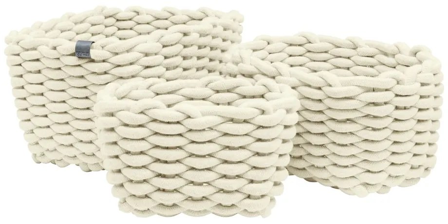 Textil tárolókosár szett 3 db-os 30x25x19 cm Tom Tailor – Wenko