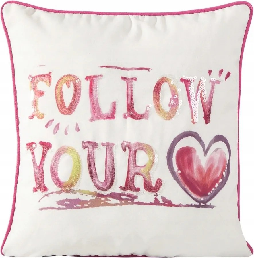 Párnahuzat 45x45 follow your