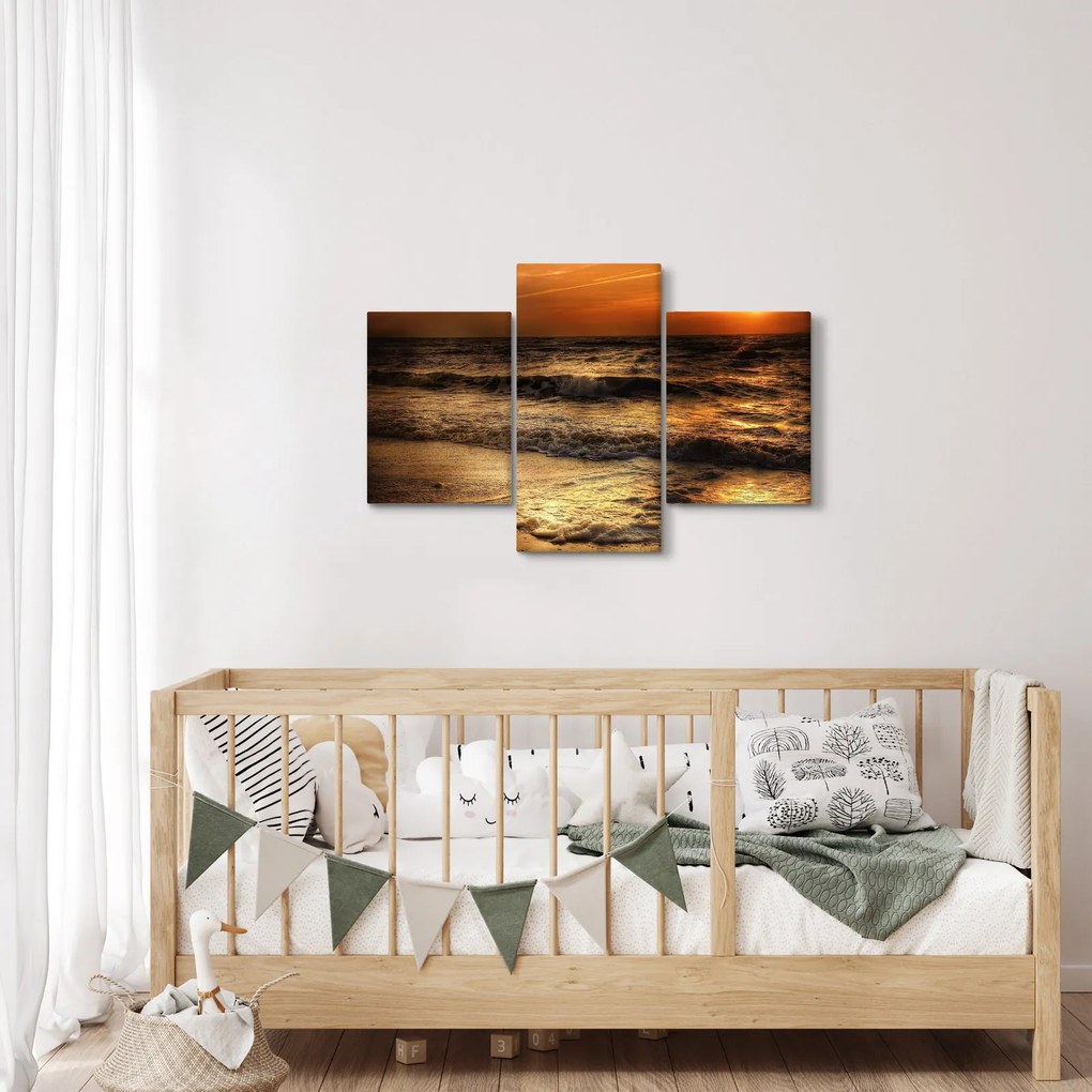 Kép - Hullámok a parton (90x60 cm)