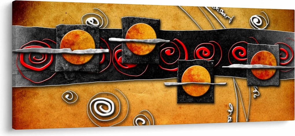 Az absztrakció képe - Bolygók (120x50 cm)