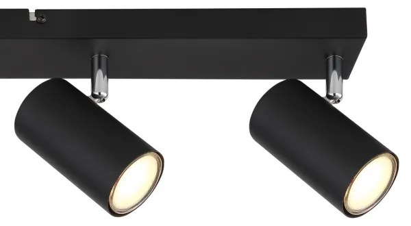 Globo 57911-4B - ROBBY 4xGU10/35W/230V fekete spotlámpa