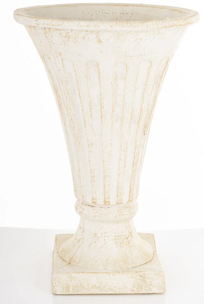 Evora design Váza cement bézs 32x21x21 cm