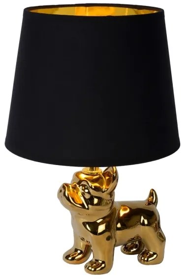 Lucide 13533/81/10 - Asztali lámpa WINSTON 1xE14/25W/230V arany/fekete