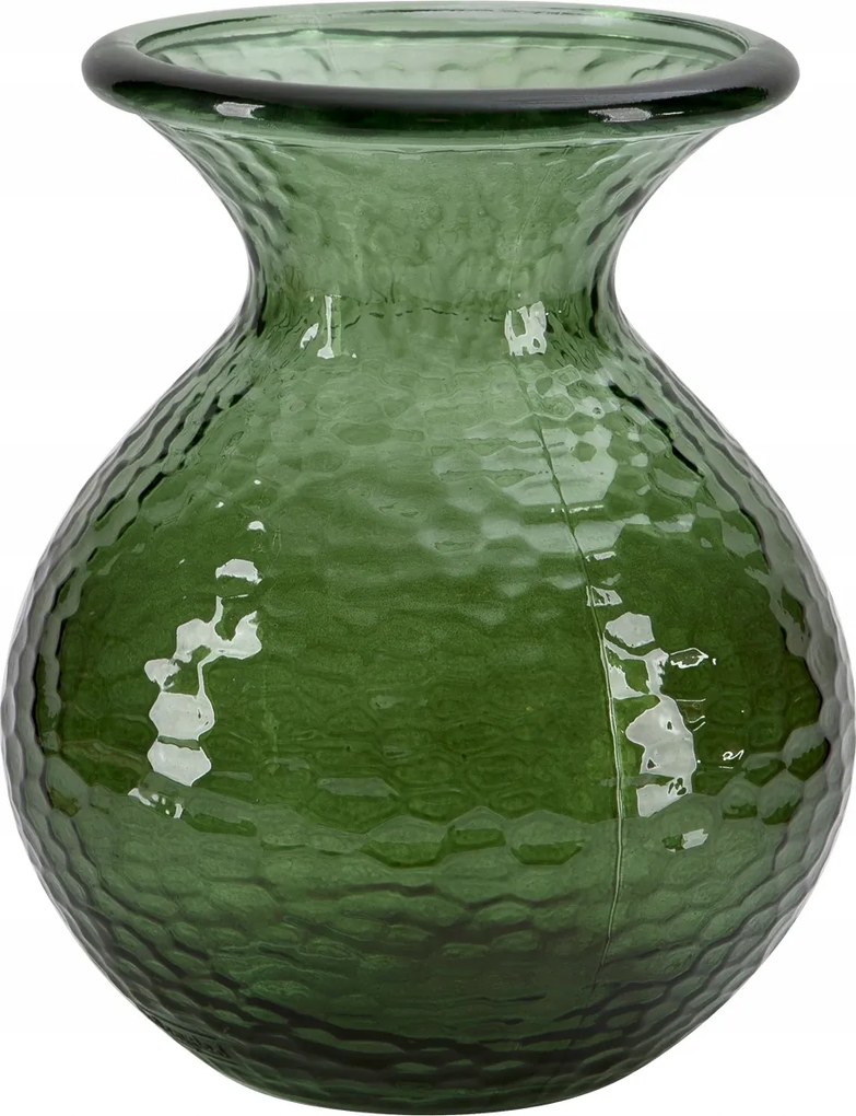 Üveg váza 24,5 cm Paradise zöld San Miguel C466
