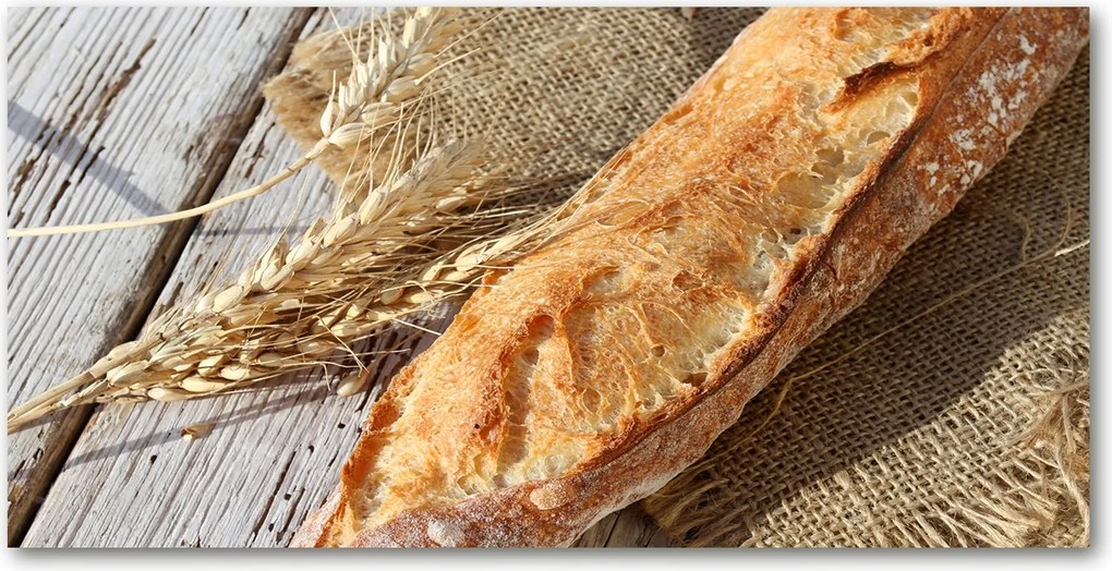 Fotótapéta üvegfalra Friss bagett 140x70