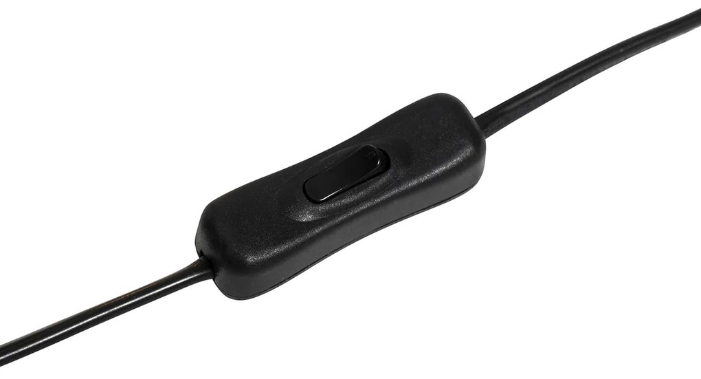 Design asztali lámpa fekete bársony árnyékolóval bézs színben aranyozással 35 cm - Alisia