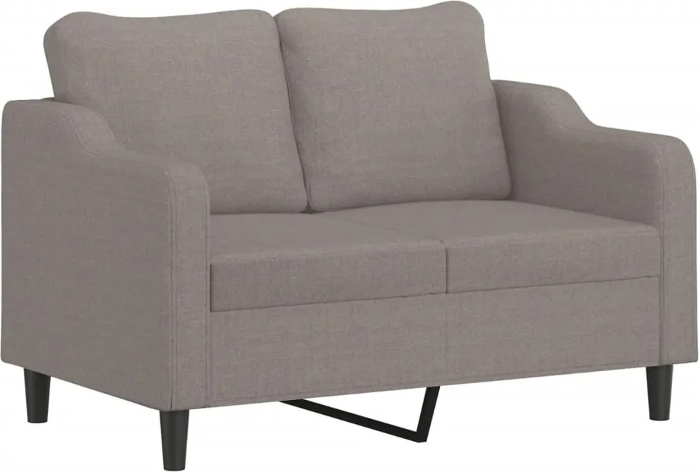 vidaXL kétszemélyes tópszínű szövet kanapé 120 cm
