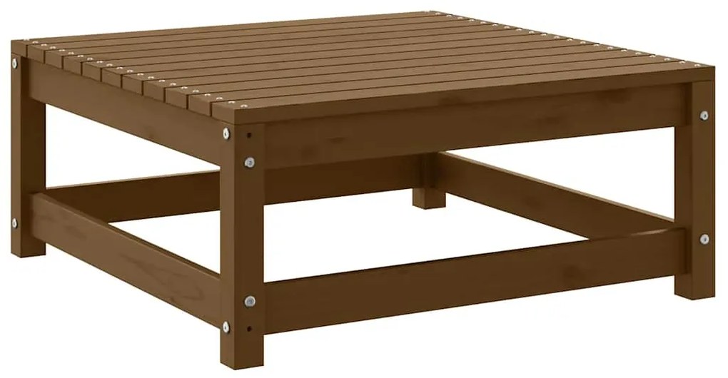 vidaXL mézbarna tömör fenyőfa kerti lábtartó 70 x 70 x 30 cm