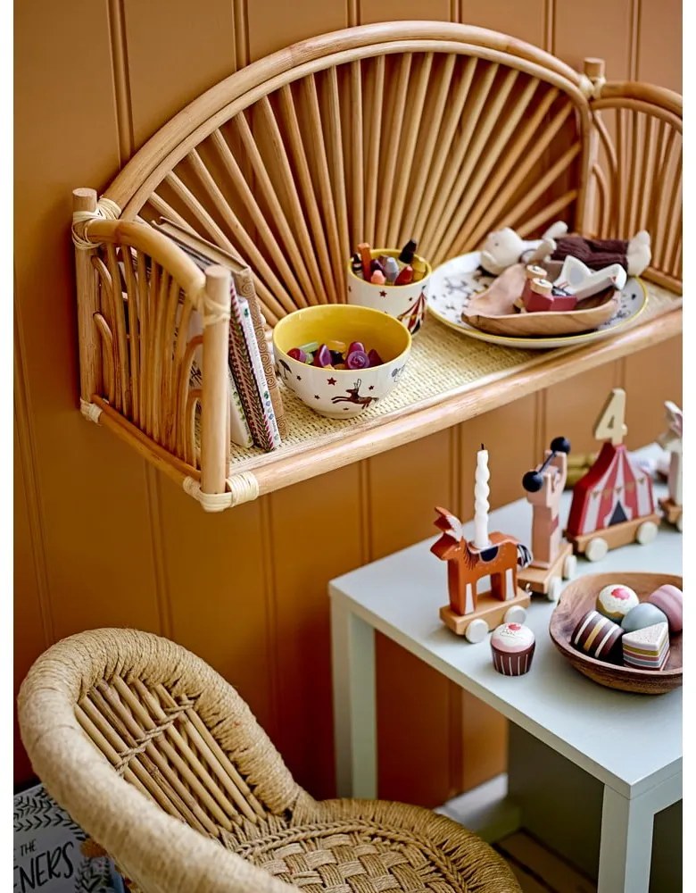 Rattan gyerek polc Kanya - Bloomingville Mini