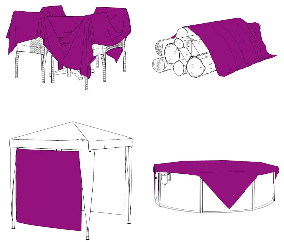 Növénytakaró fülekkel 1x4 m polietilén