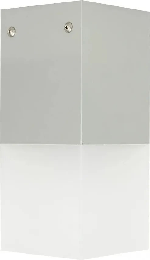 Mennyezeti lámpa kültéri szürke fehér téglalap alakú 22 cm Su-ma