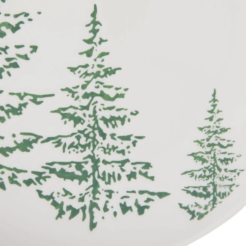 WINTER JOY porcelán tányér fenyőkák 20cm