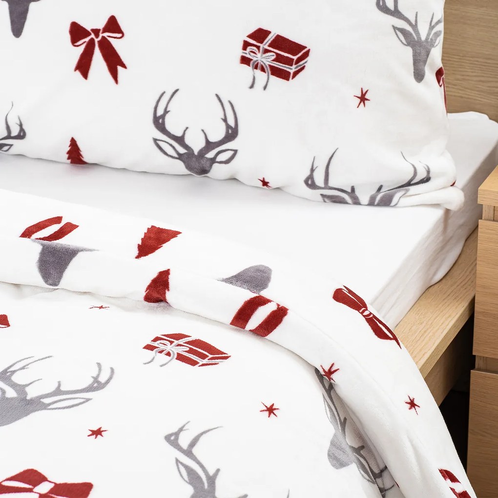4Home  Stag & Bows mikroflanel ágynemű, 140 x 220 cm, 70 x 90 cm