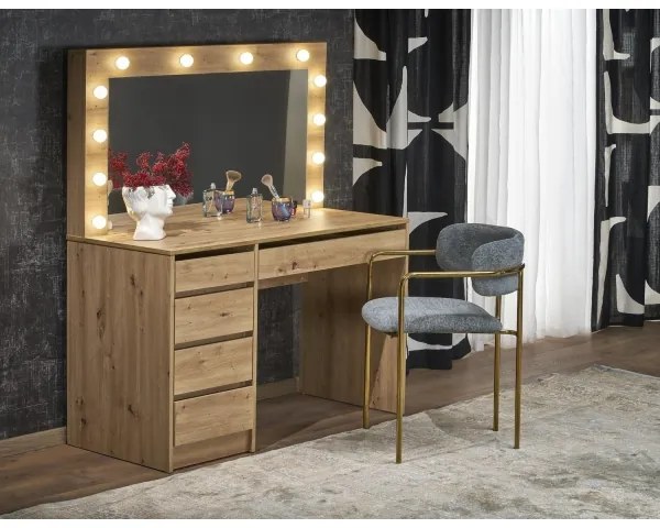 AMORIO sminkasztal artisan tölgy