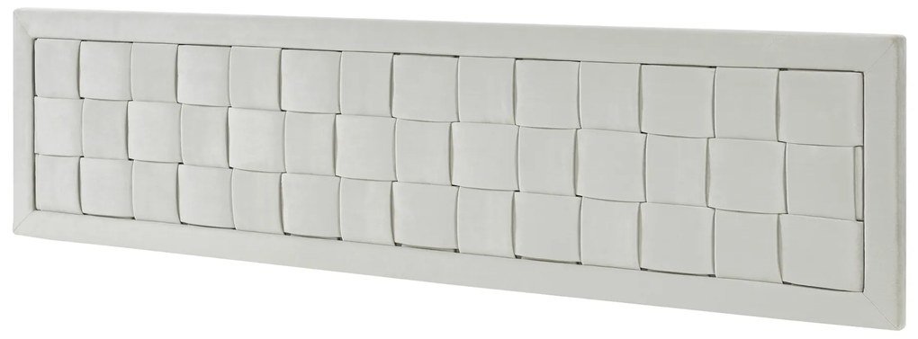 Fejtámla Tervo 180x45 cm bársony szürke [en.casa]