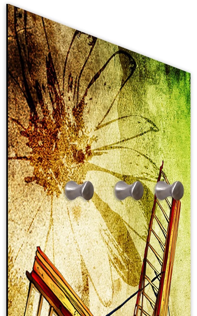 Gario Fali fogas Szélmalom zöld háttéren Méret: 40 x 118 cm