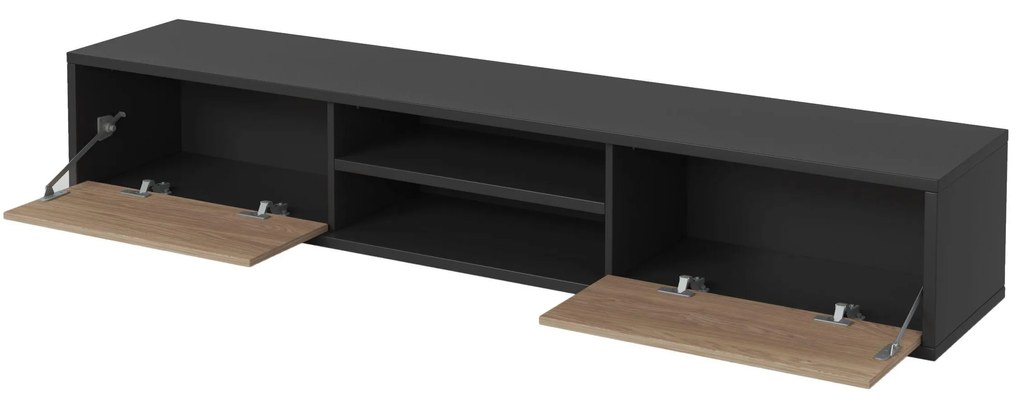 TV asztal Fiora 40 (antracit + olajozott tölgy). 1066469