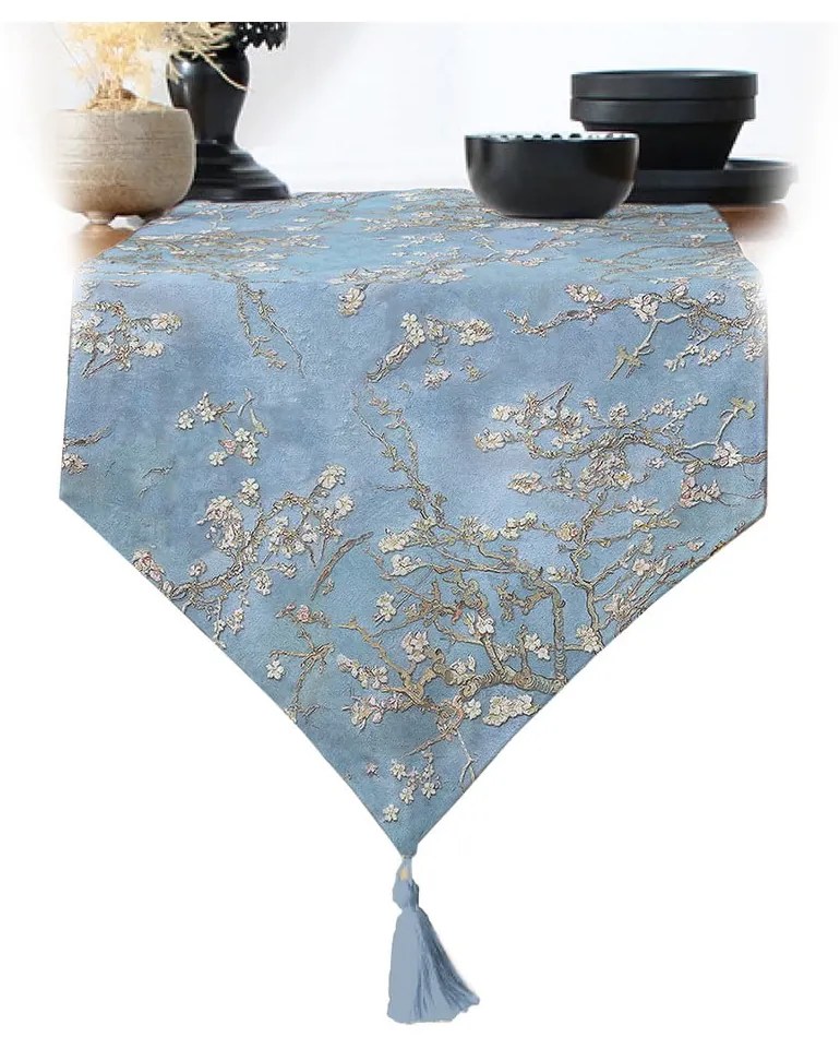 Kék asztali futó 140x45 cm - Minimalist Cushion Covers