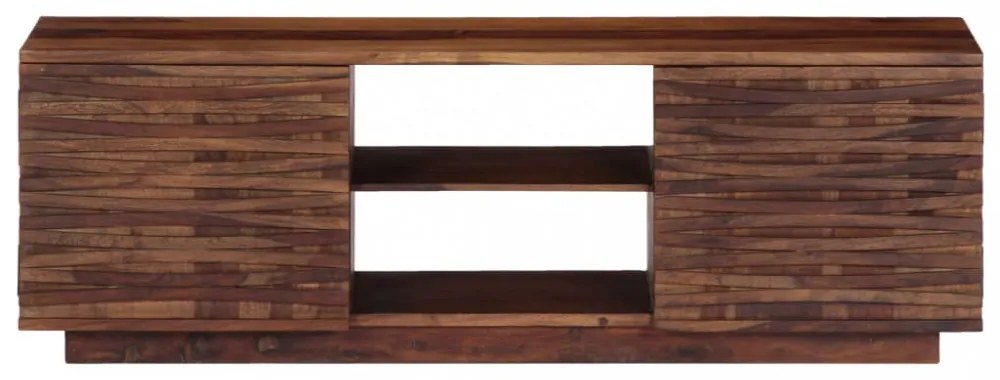 tömör akácfából TV-szekrény 120 x 30 x 40 cm