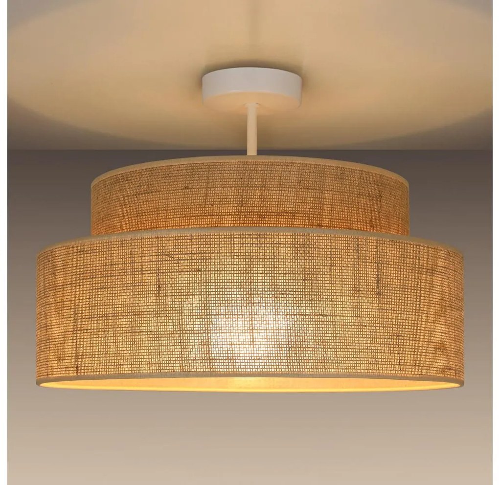 Belis Felületre szerelhető csillár  BOHO 1xE27/60W/230V átm. 40 cm bézs BE0932