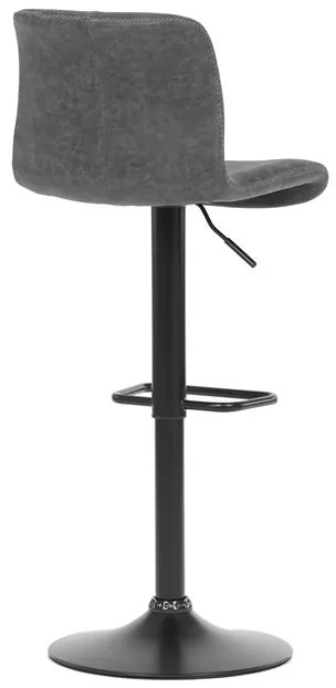 Barová židle, šedá, ekokůže,AUB-806 GREY3