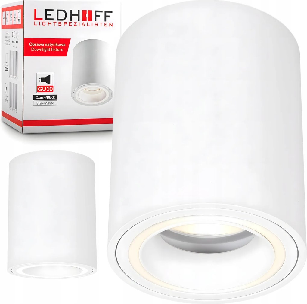 Falra szerelhető halogén lámpatest Led Cső GU10 fehér Spot mennyezeti Szoba