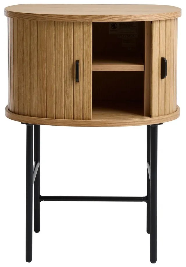 Natúr színű éjjeliszekrény Nola – Unique Furniture