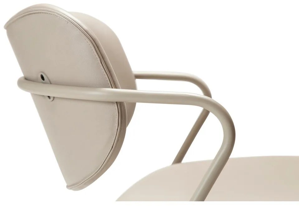 Bézs bőrutánzat fotel Zed – DAN-FORM Denmark