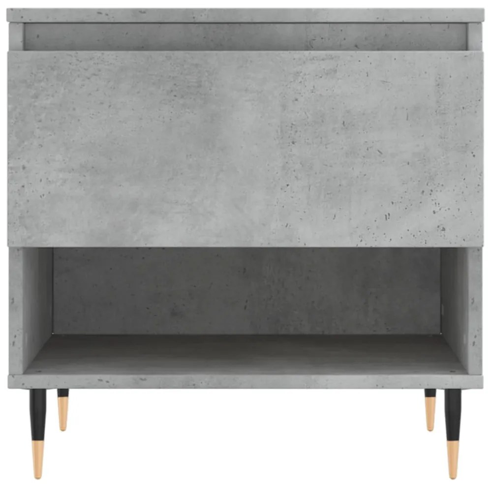 2 db betonszürke szerelt fa dohányzóasztal 50 x 46 x 50 cm