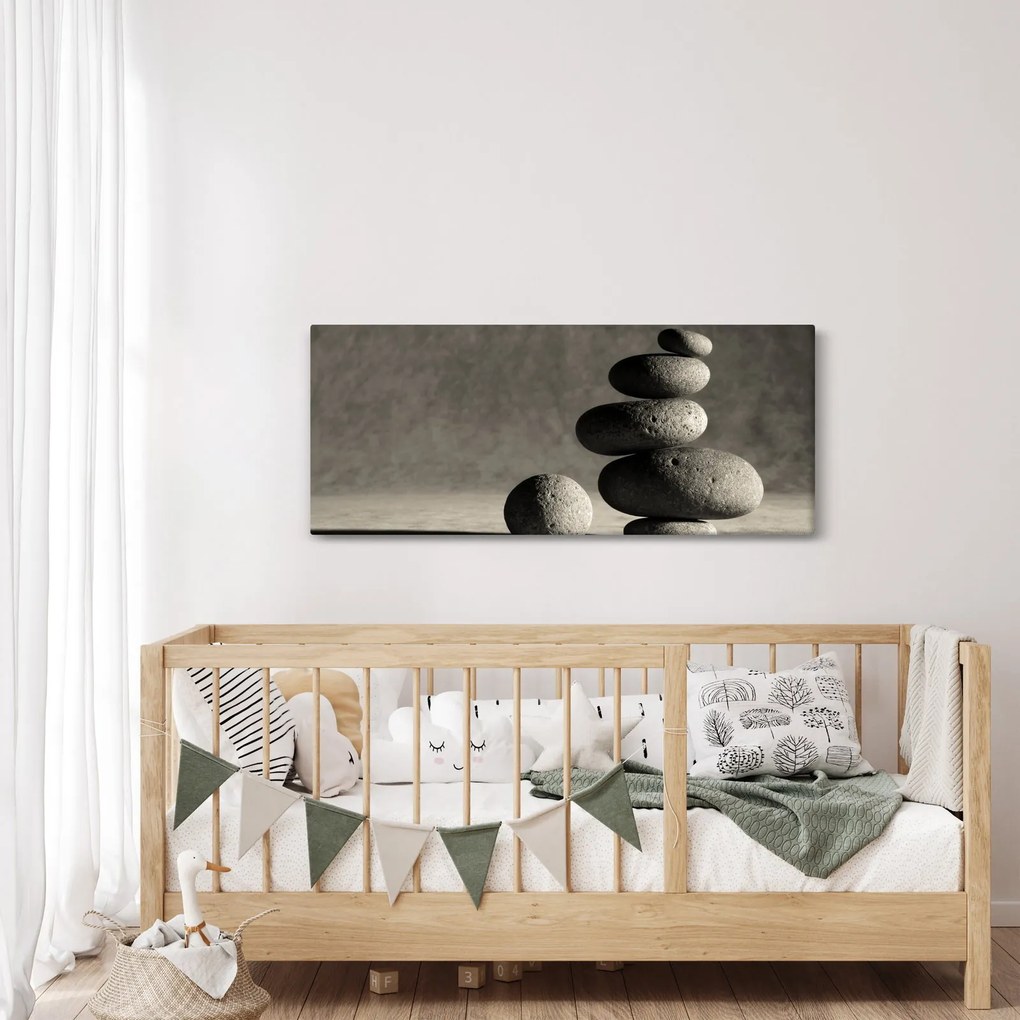 Kép - Szürke kövek (120x50 cm)