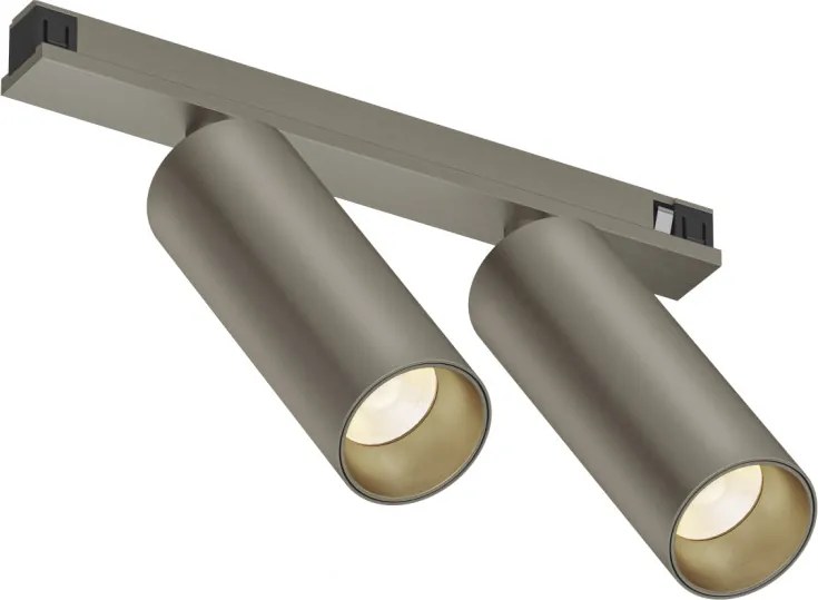 DK/EU-5742-DN Shine Track light, SPOT 3000 series, D35*H100, LED, 48V DC, 8W*2 , RA≥90, 3000K, IP20, dark nickel color, aluminum — DK/EU-5742-DN