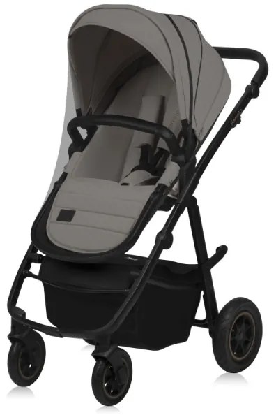 Lionelo - 3 az 1-ben kombinált babakocsi AMBER PLUS, bézs homok