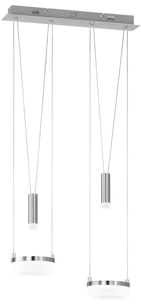 Wofi 7263.04.54.6000 - LED Dimmelhető csillár zsinóron 2xLED/7,5W/230V + 2xLED/1W