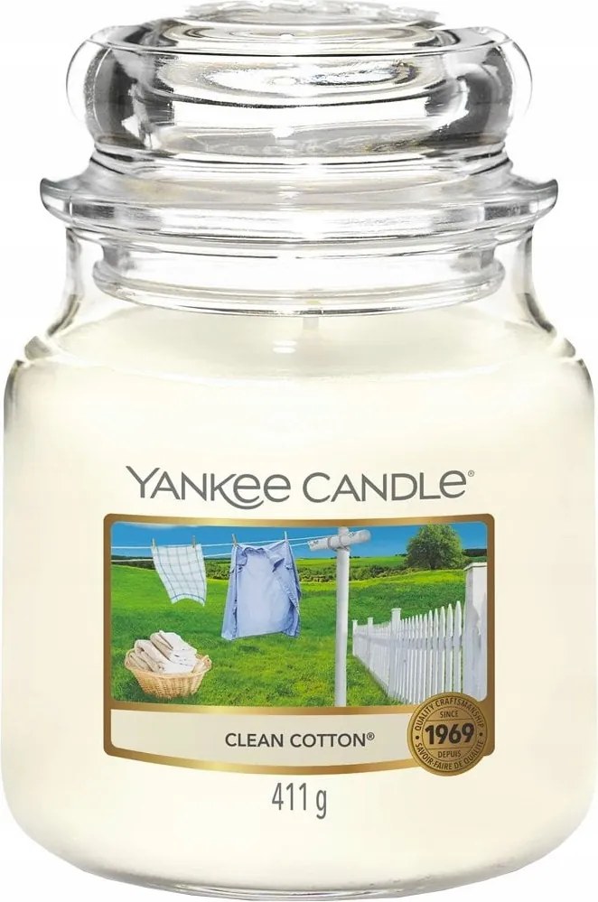 Yankee Candle Clean Cotton Illatgyertya 411 g