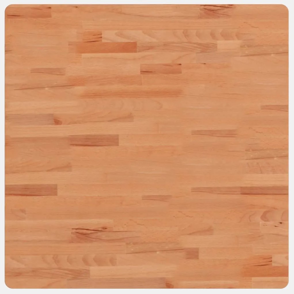 vidaXL tömör bükkfa négyzet alakú asztallap 70 x 70 x 1,5 cm