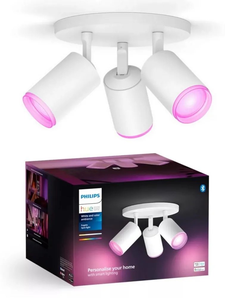 Philips - LED RGBW Dimmelhető spotlámpa Hue FUGATO 3xGU10/4,2W/230V fehér