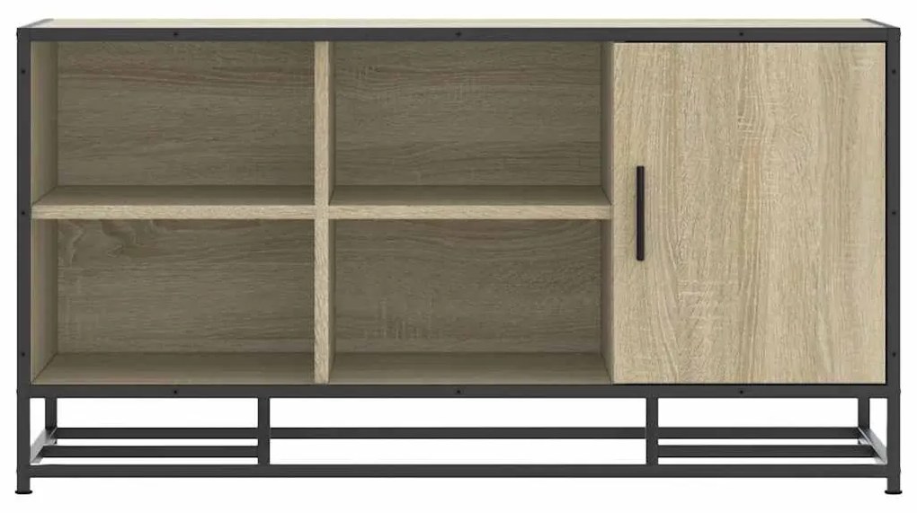 cipőpad Sonoma tölgy 100x40x53,5 cm Gépi fa és fém