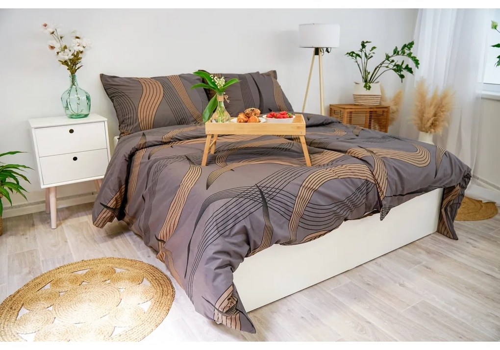 Stanex Gold Ribbon pamut ágyneműhuzat, 140 x 200 cm, 70 x 90 cm