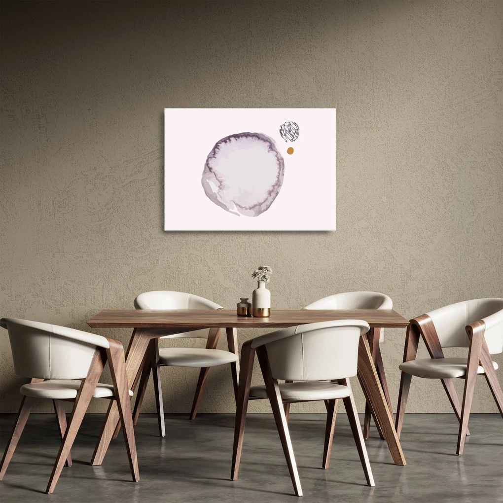 Üveg kép - Lila minimalizmus N⁰4 (70x50 cm)