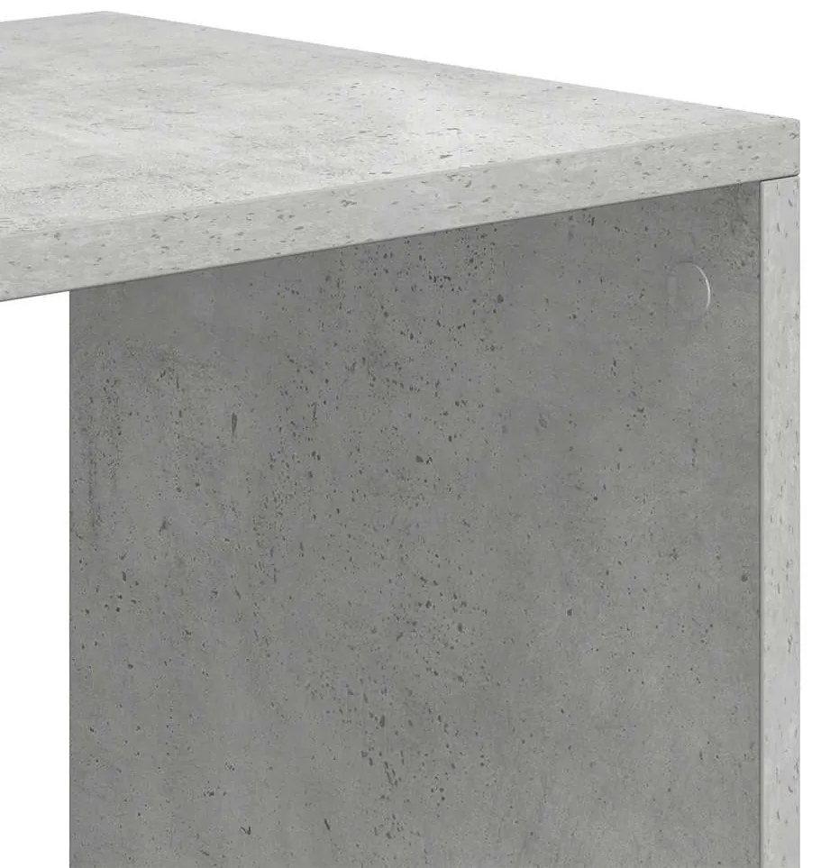 könyvszekrény betonszürke 66x31x112 cm szerelt fa