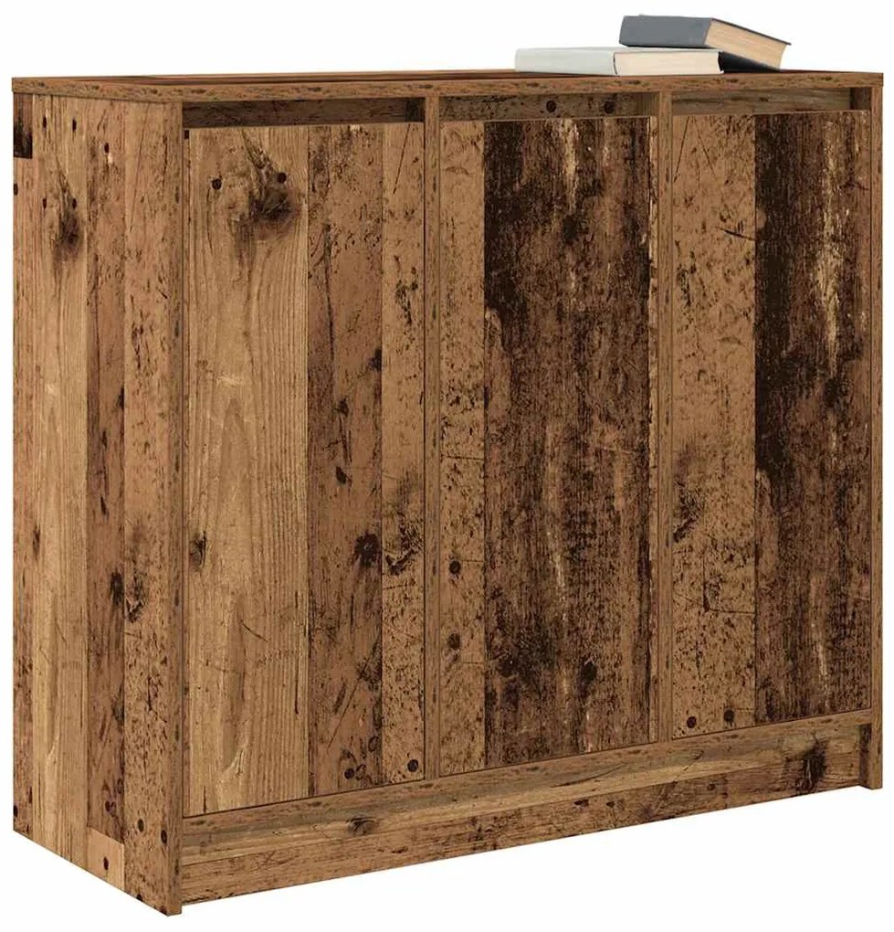 antik fa szerelt fa tálalószekrény 85x34x76 cm