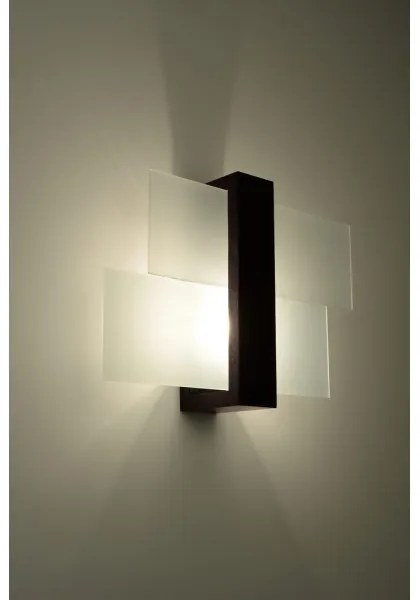 Sollux SL.0075 - Fali lámpa FENIKS 1 1xE27/60W/230V wenge