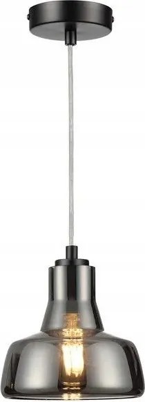 Függő lámpa ipari pont füstös üveg lámpabúra az asztal felett Reality