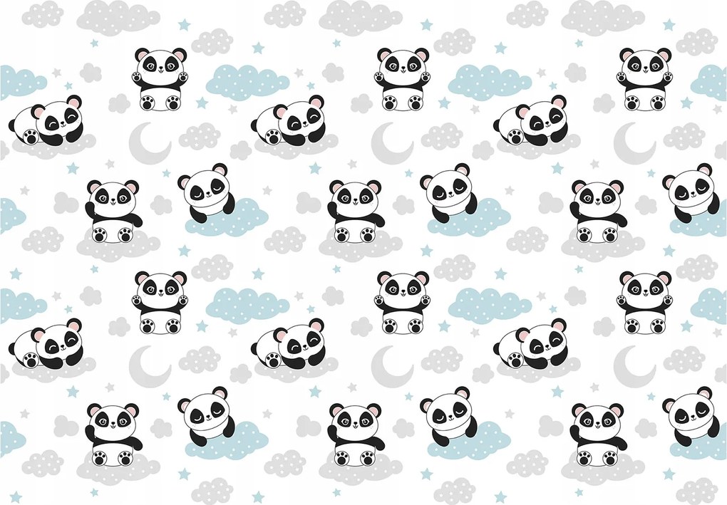 Panda az égen flizelin fotótapéta gyerekszobába 460x300 +ragasztó
