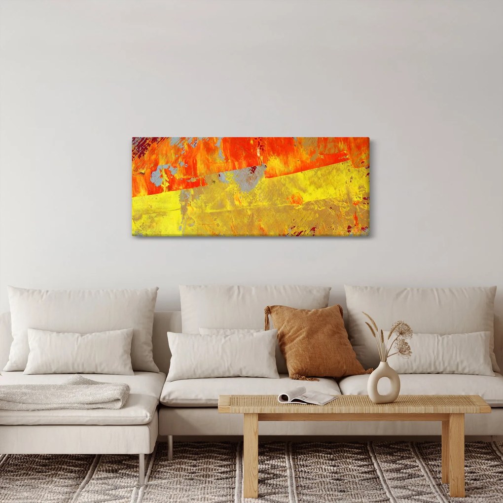 Absztrakció kép - festmény (120x50 cm)