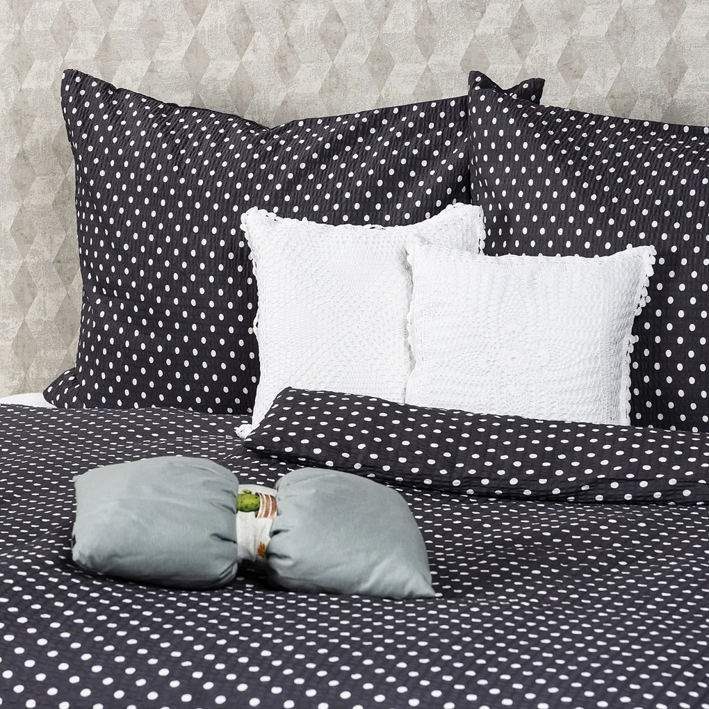 4Home szürke pöttyös krepp ágyneműhuzat
